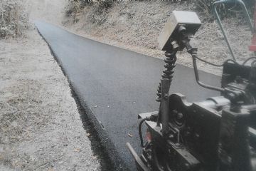 Asfaltatura parte alta di Strada Canavero
