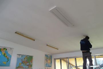 Sostituzione corpi luminosi scuola media e biblioteca