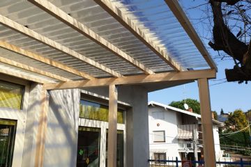 Installazione pensiline presso la scuola dell'infanzia per facilitare le operazioni di ingresso-uscita dei bambini nel rispetto dei protocolli anti-Covid