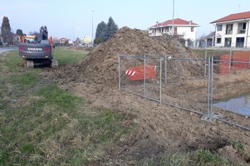 Proseguimento opere per il nuovo collettore fognario Cappella Moreri - Camborgetti - Osasco a cura di SMAT.