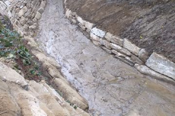 Realizzazione scogliera a protezione di Strada Cesani Marciottina (ottobre 2021)