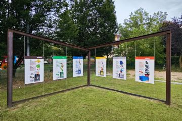 Installazione pannelli didattico-educativi a tema ambientale presso l'area oggetto di finanziamento europeo GAL in Piazza Giretti