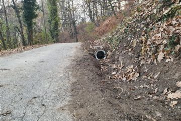 Opere di miglioramento della raccolta acque in Strada Comba 