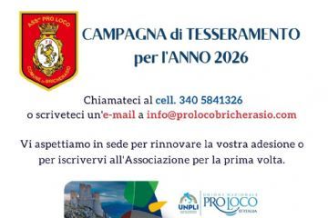 Campagna tesseramento UNPLI e Pro Loco 2026