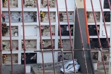 Opere di messa in sicurezza lotto L loculi cimiteriali con parziale abbattimento fabbricato e rinforzo muri di contenimento