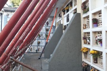 Opere di messa in sicurezza lotto L loculi cimiteriali con parziale abbattimento fabbricato e rinforzo muri di contenimento