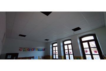 Rifacimento completo controsoffittatura piano rialzato scuola elementare