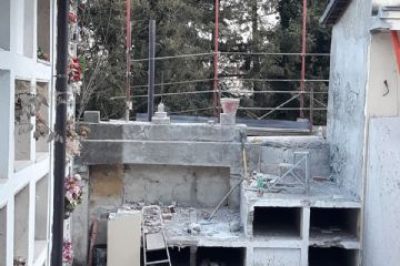 Opere di messa in sicurezza lotto L loculi cimiteriali con parziale abbattimento fabbricato e rinforzo muri di contenimento