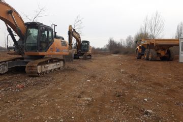 Opere di movimentazione materiale in alveo e rinforzo difese spondali in località Colombere