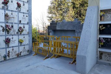 Opere di messa in sicurezza lotto L loculi cimiteriali con parziale abbattimento fabbricato e rinforzo muri di contenimento