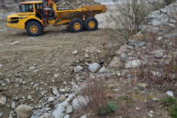 Opere di movimentazione materiale in alveo e rinforzo difese spondali in località Pertusio