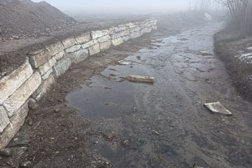 Realizzazione scogliera sul torrente Chiamogna