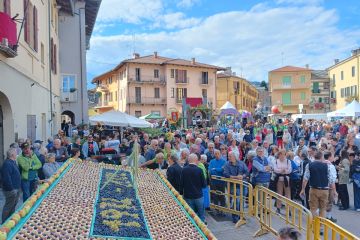 Sfilata carri, festa in paese